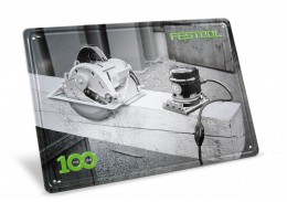 Festool 578400 100 years machines retro tin plate sign MES-FT1 100Y £13.99